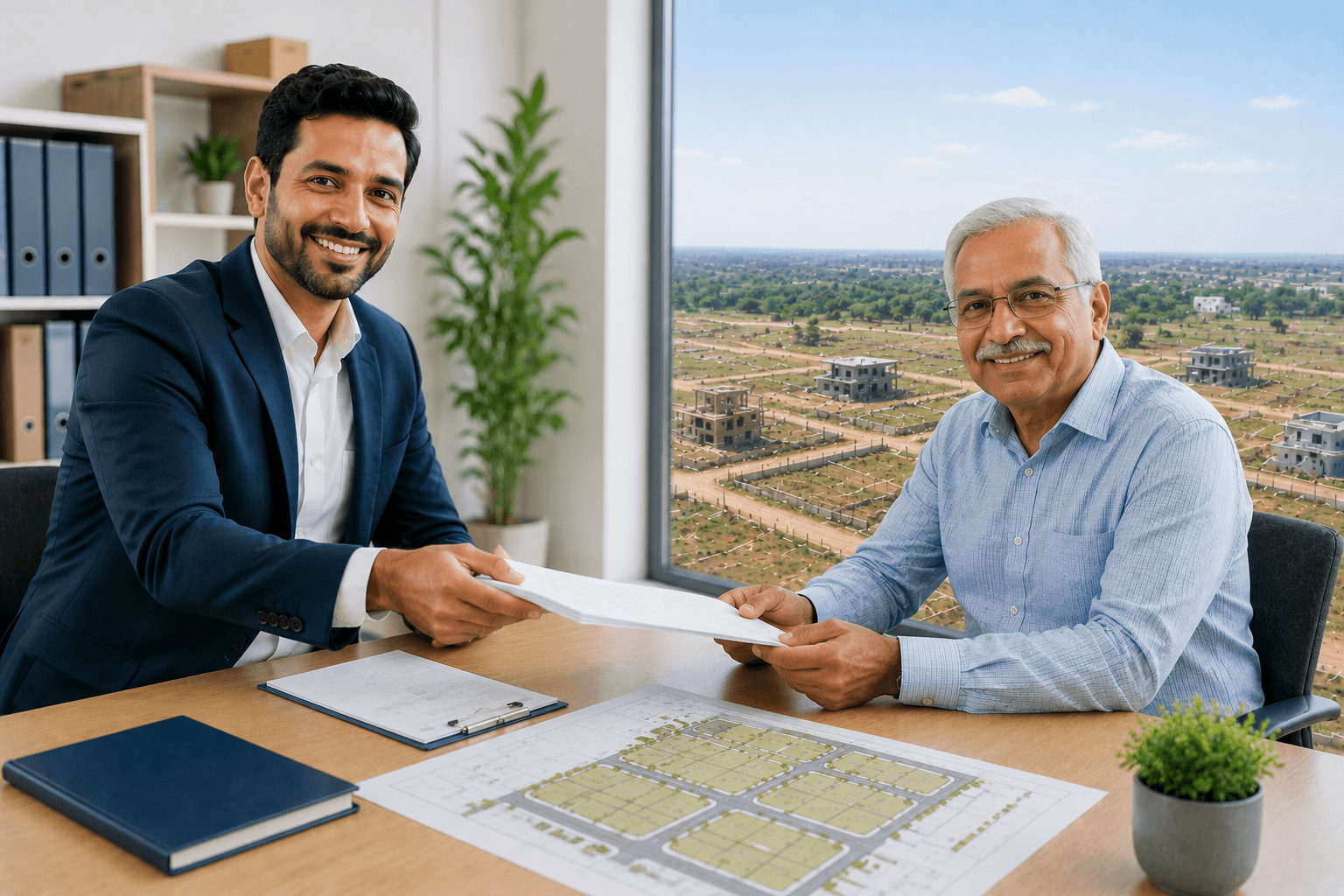 Plot registry completion and document handover