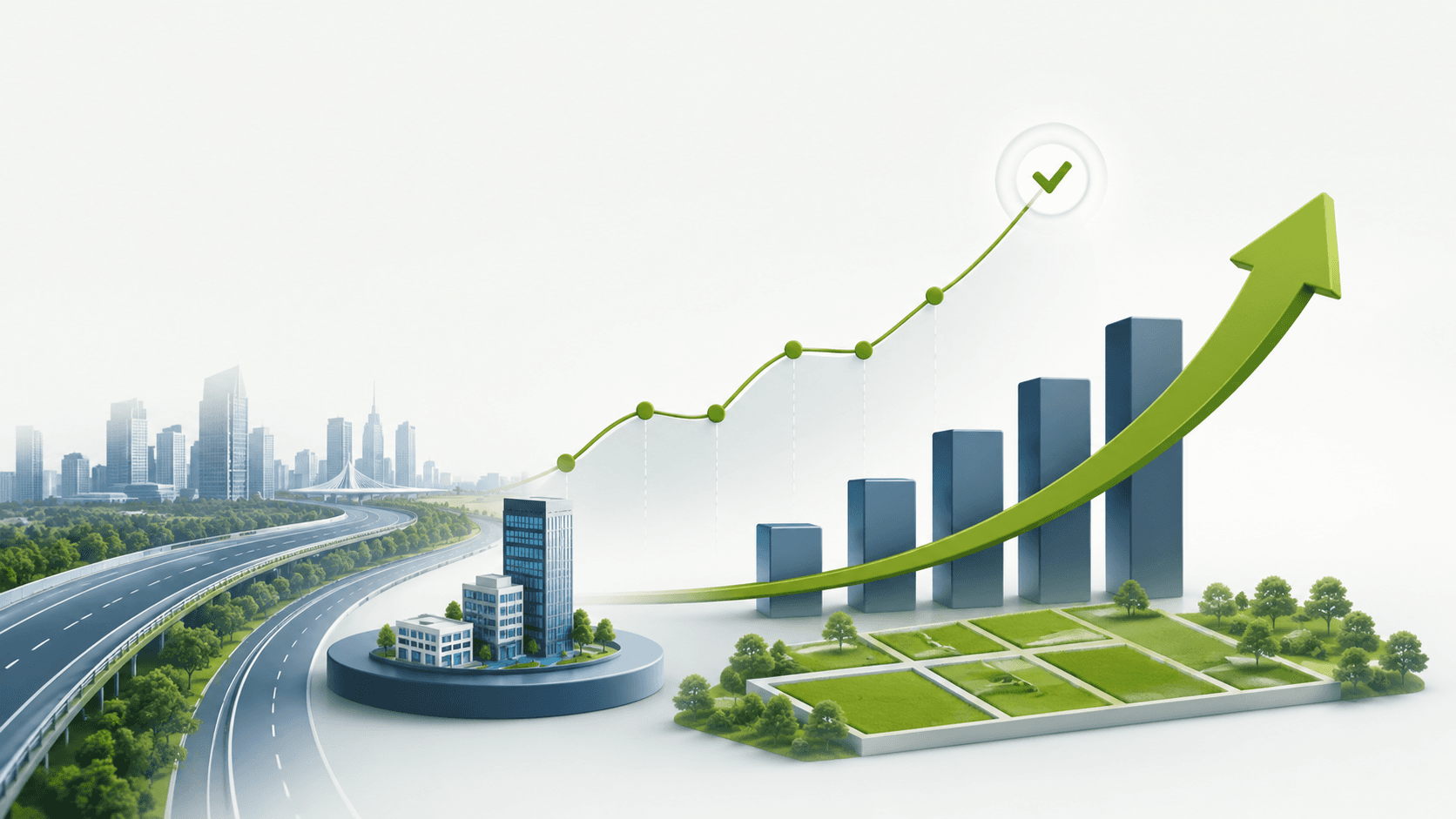 Delhi NCR land price appreciation chart