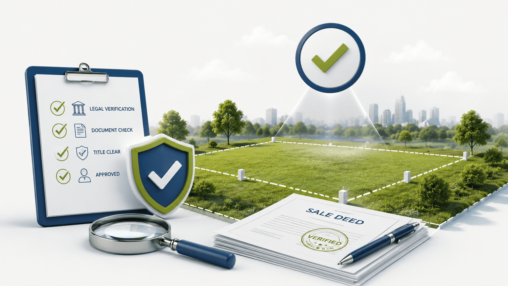 Verified plot documents — legally clear title